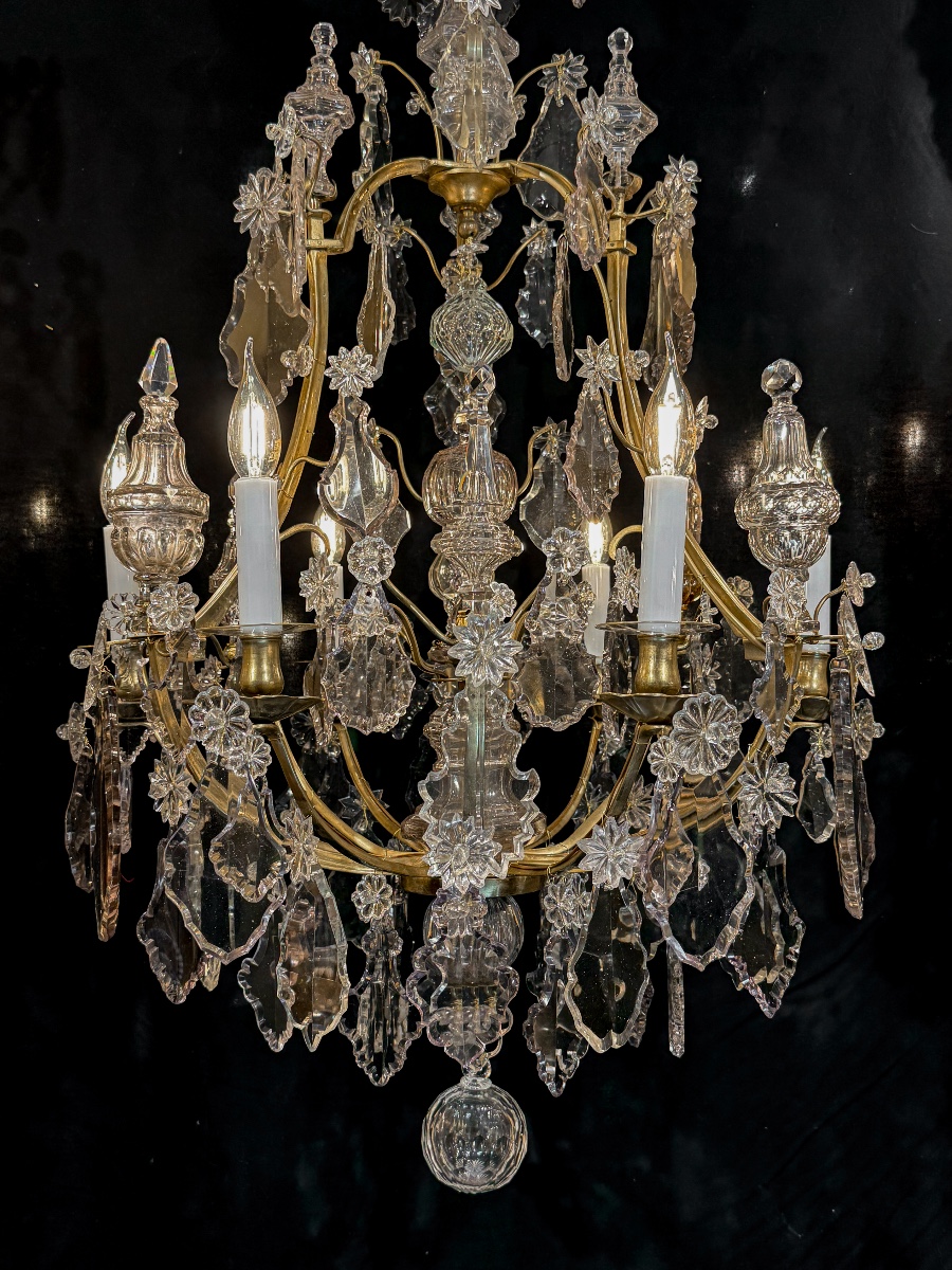 French Louis XV Period Gilt-bronze And Cut-crystal Chandelier Circa 1760–1770, France-photo-1