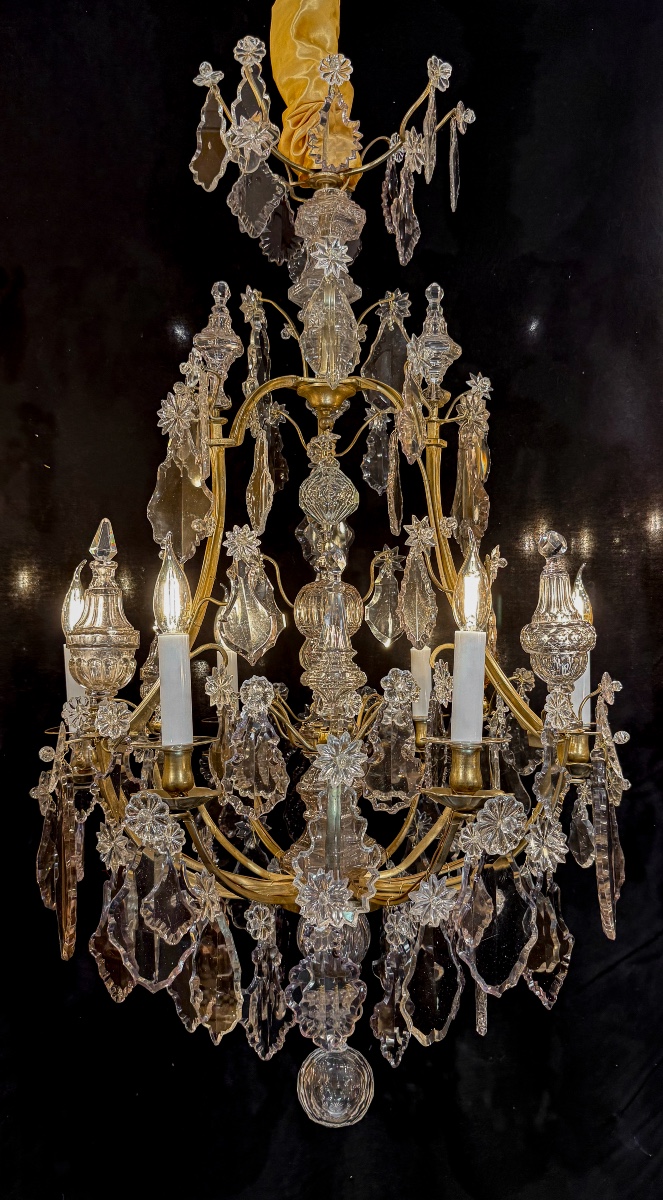 French Louis XV Period Gilt-bronze And Cut-crystal Chandelier Circa 1760–1770, France