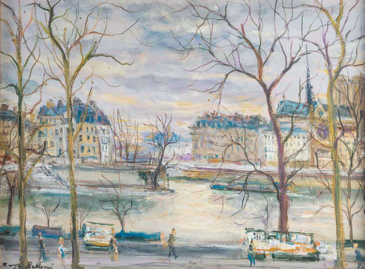 Serge Belloni (1925-2005) - Les Quais de Paris, l’Île Saint-Louis et les Bouquinistes HSB-photo-2