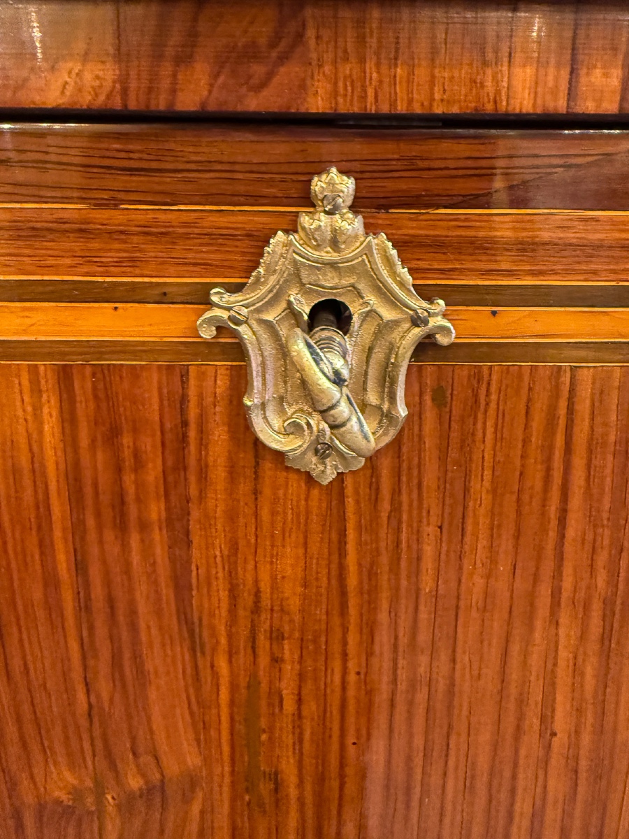 Secrétaire en bois de Rose et Amarante Époque Louis XVI vers 1780-photo-3