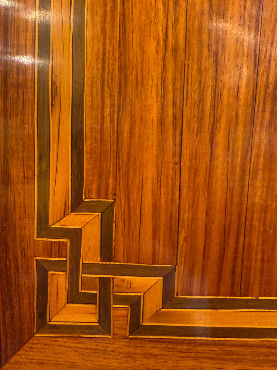 Secrétaire en bois de Rose et Amarante Époque Louis XVI vers 1780-photo-7