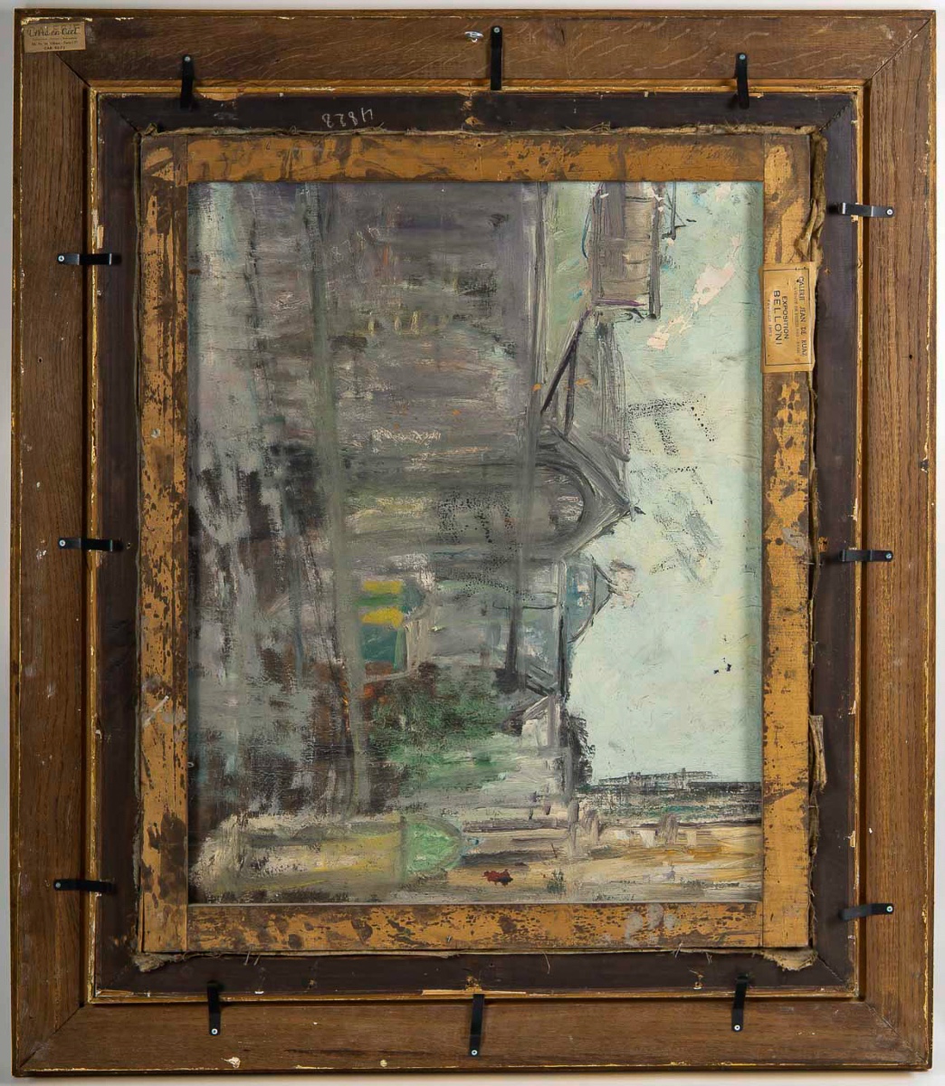 Serge Belloni (1925-2005) The Staircase On Rue Du Calvaire In Montmartre, Oil On Canvas, 1953-photo-6