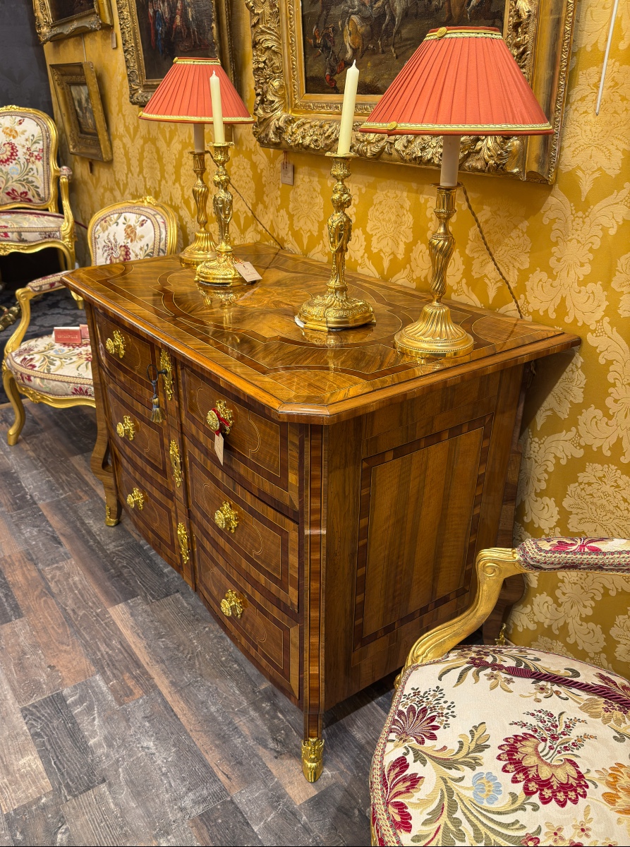 A Fine Dauphiné Mazarine Commode, Louis XIV Period, C. 1700-photo-4