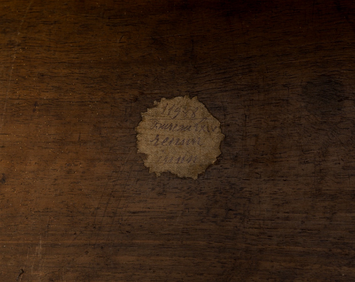 French Regence Period Black Lacquered Flat Desk With Gilt Brass Inlay, C. 1715–1723-photo-8