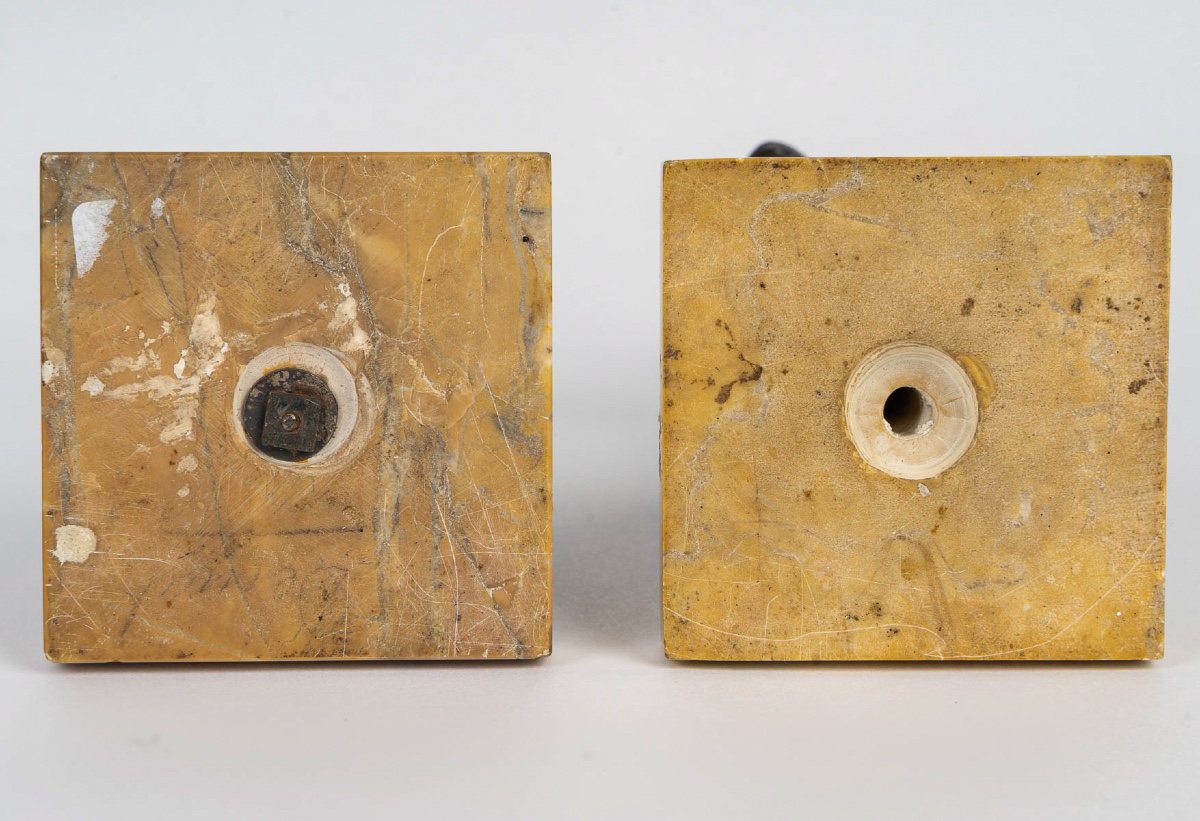 A Fine Pair Of Patinated Bronze Statuettes Depicting Mars And Minerva, Italy, 18th Century-photo-6