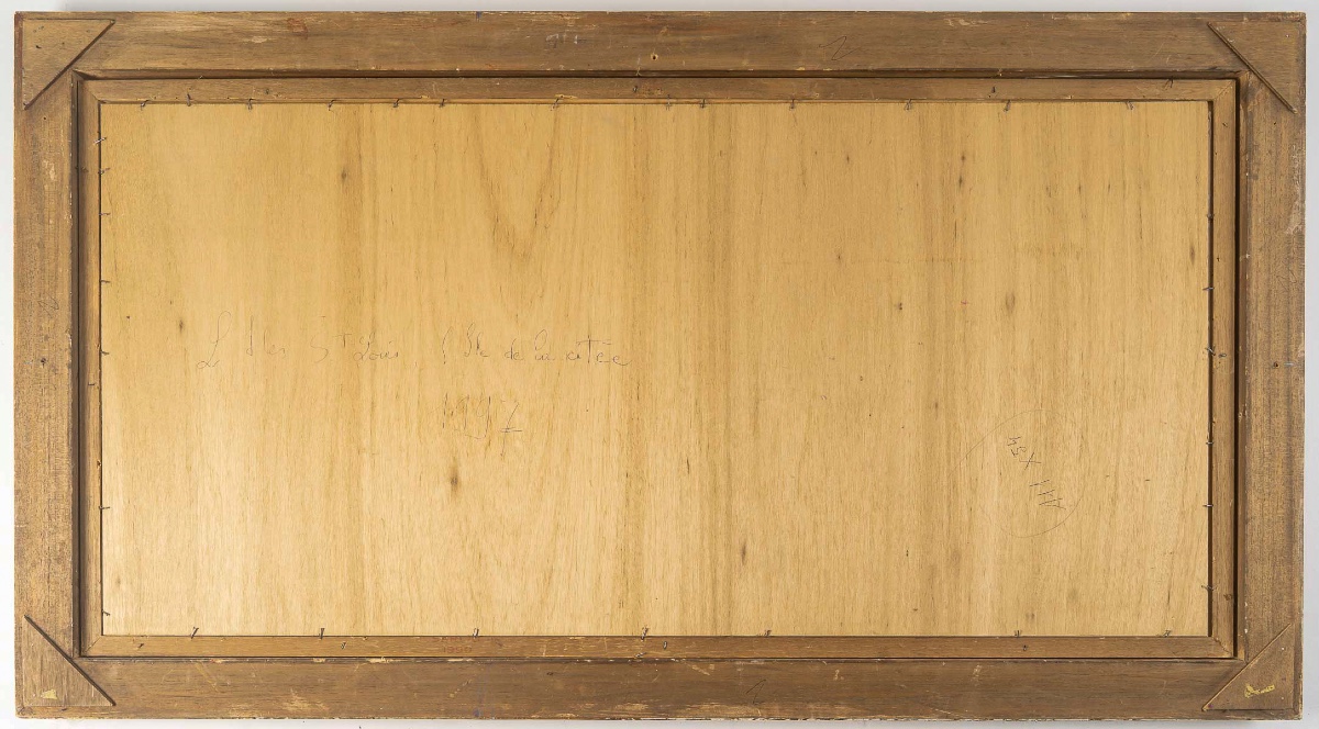 Serge Belloni (1925-2005) Vue Panoramique des Quais de Seine huile sur bois  vers 1997-photo-7