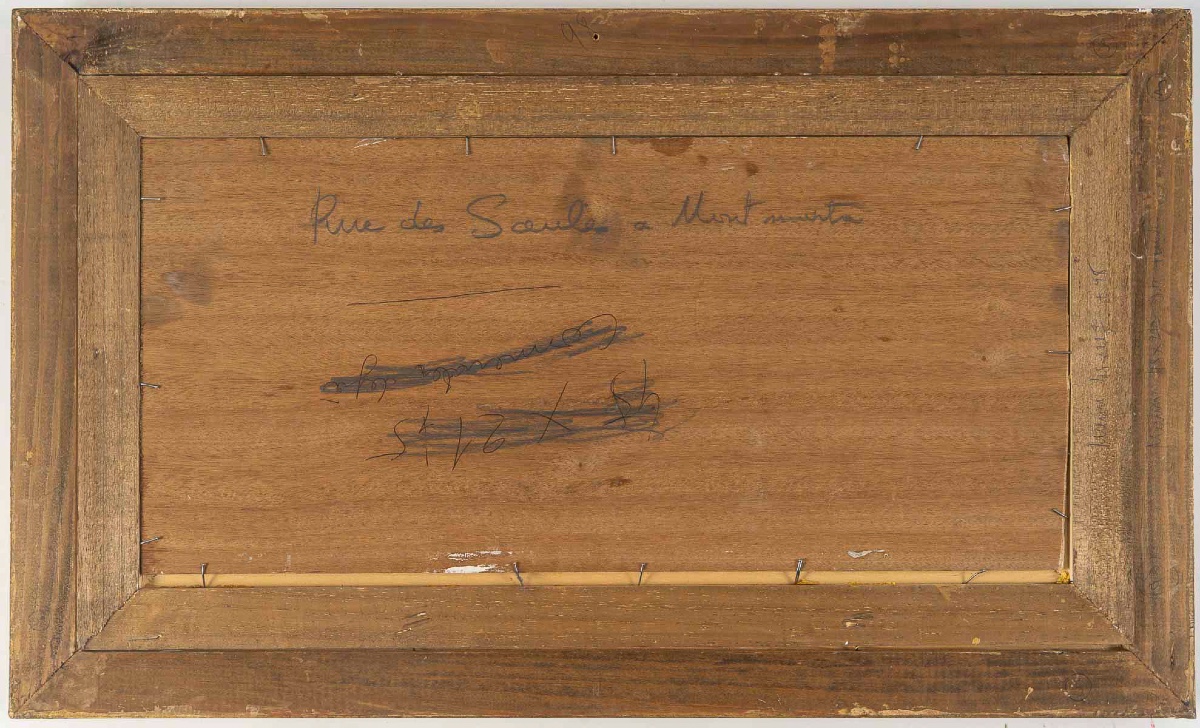 Serge Belloni (1925-2005) - La Rue des Saules en Automne huile sur bois vers 1970-photo-5