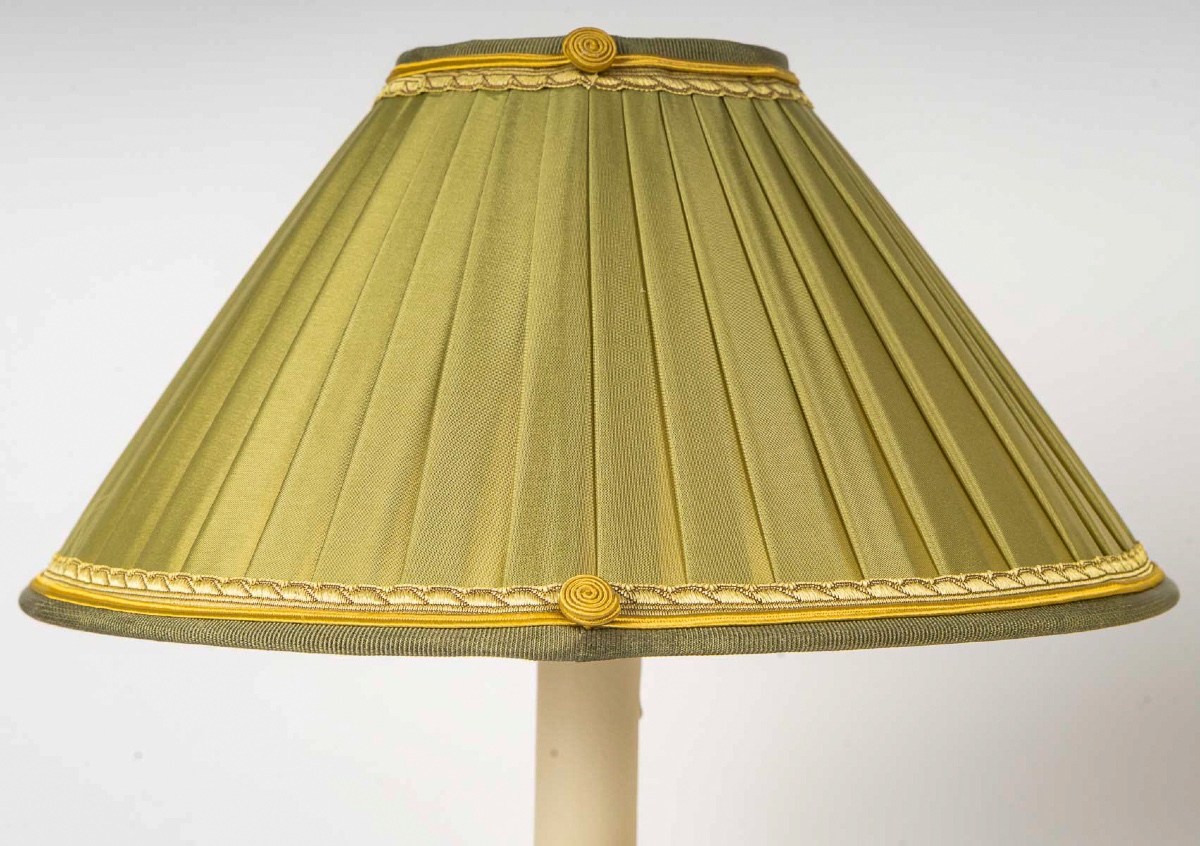 Gérard-jean Galle (1788–1846) A Pair Of Gilt Bronze Flambeaux, Converted In Lamps, C. 1820-photo-2