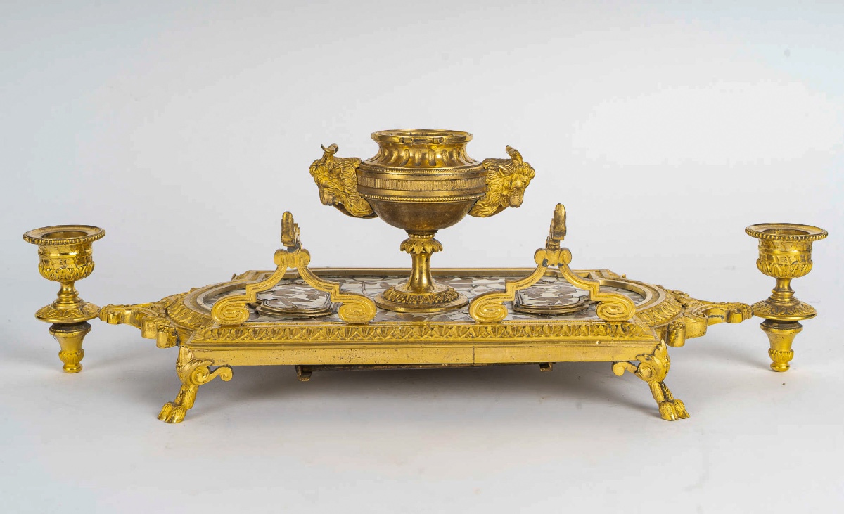 Ferdinand Duvinage (1823–1876) Inkwell, Maison Alphonse Giroux, Circa 1880-photo-7