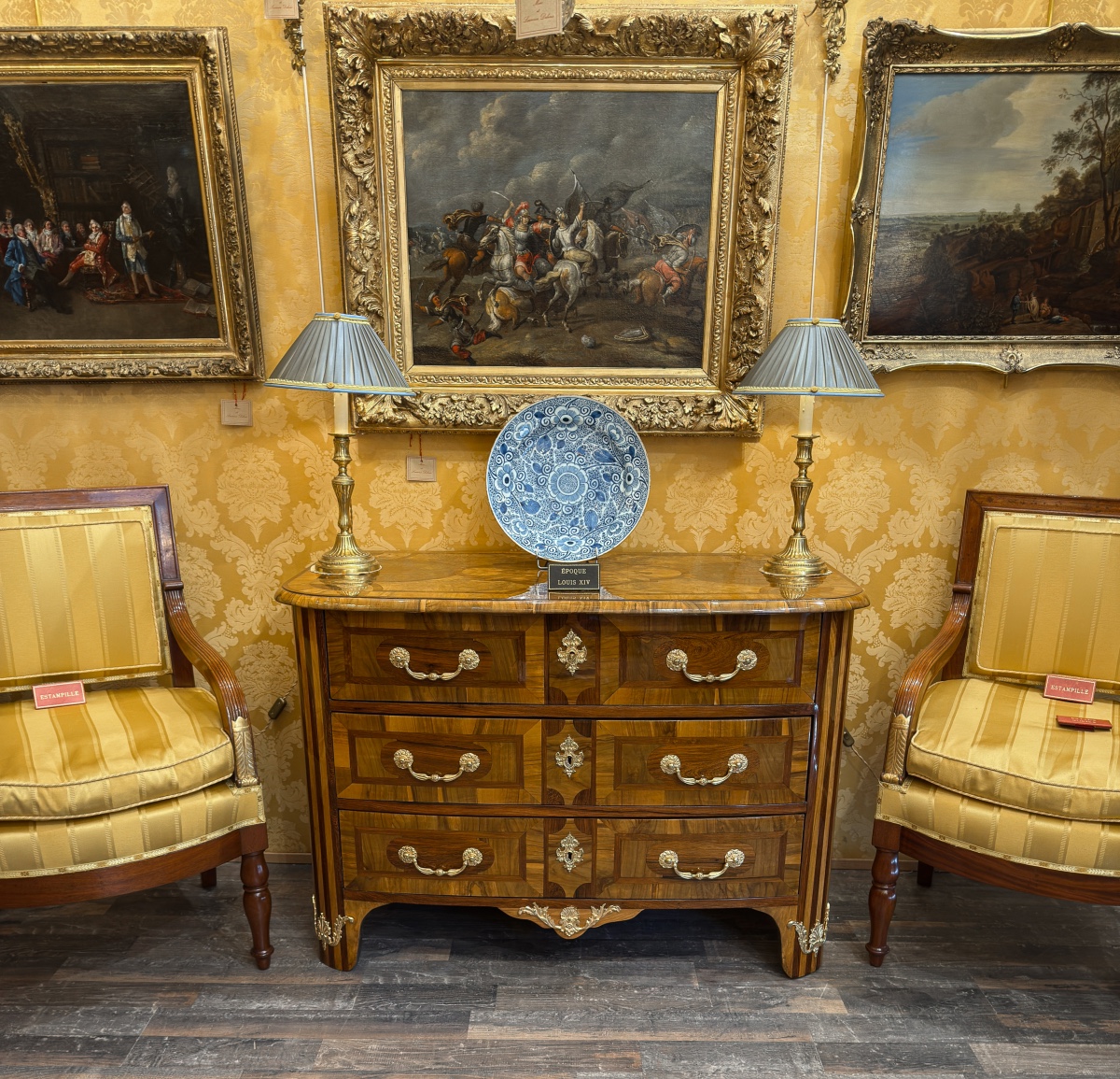 A Dauphiné Olivewood And Rosewood Marquetry Commode, Louis XIV Period, C. 1700-1710