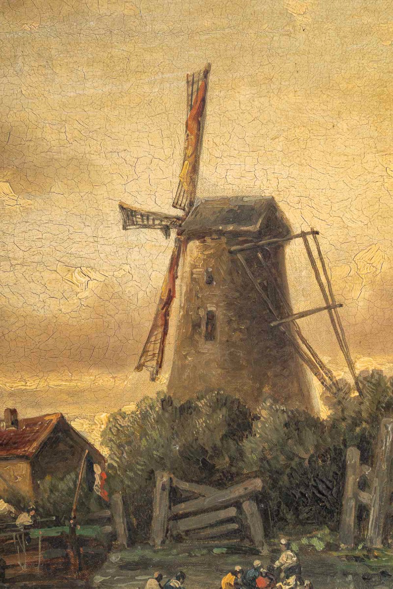 Auguste Henri Musin (1852–1923) Fin d’un Jour d’Été sur la Meuse, huile sur toile, vers 1880-photo-3