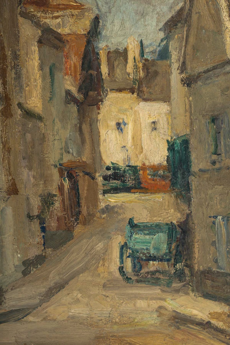 André Planson (1898–1981) – View Of Rue Goury, Oil On Canvas, Dated 1924-photo-4