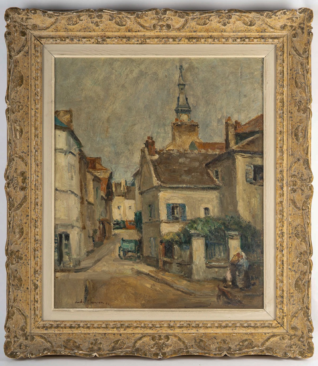 André Planson (1898–1981) – View Of Rue Goury, Oil On Canvas, Dated 1924