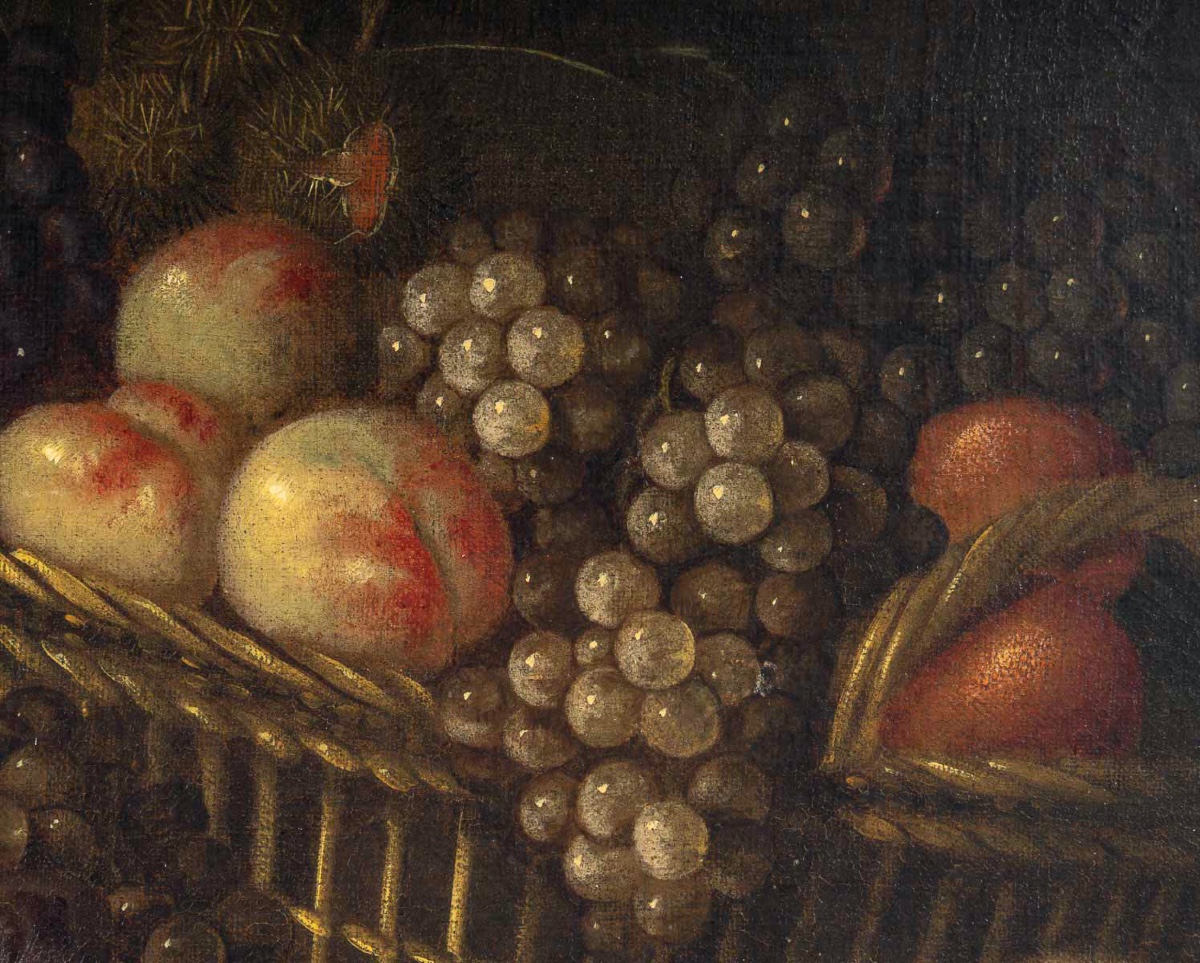 Jan Pauwels Gillemans (1651–1704) Nature morte aux fruits et raisins huile sur toile, vers 1700-photo-4
