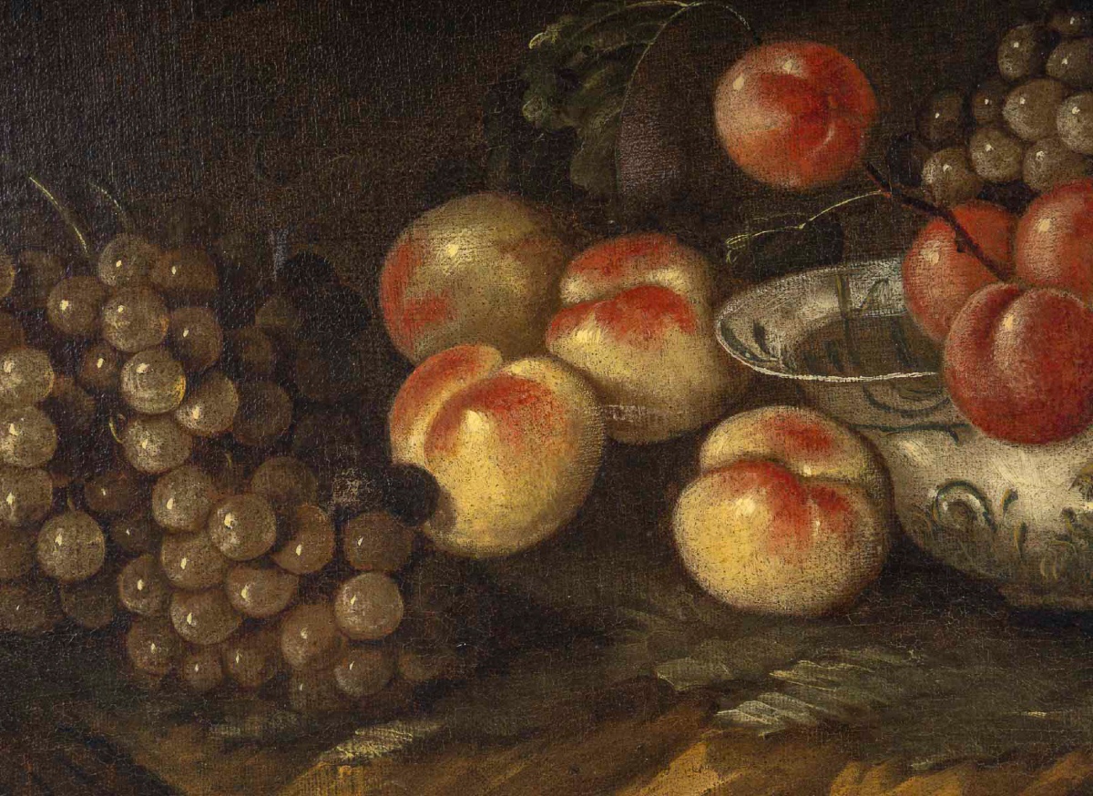 Jan Pauwels Gillemans (1651–1704) Nature morte aux fruits et raisins huile sur toile, vers 1700-photo-2