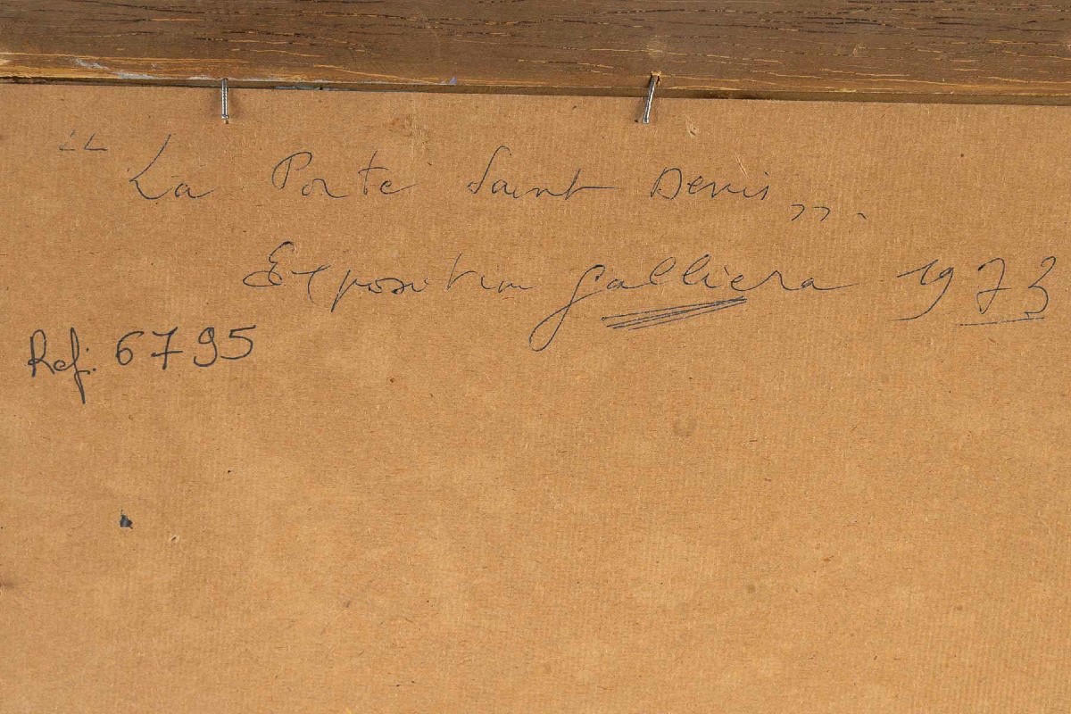 Serge Belloni (1925-2005) La Porte Saint-denis Oil On Canvas Circa 1970-photo-5