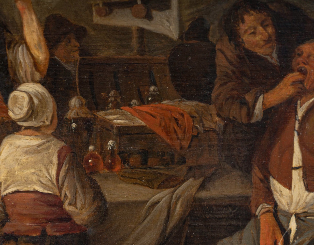 L’arracheur de dents suiveur de Pieter de Bloot, école hollandaise vers 1700-photo-5