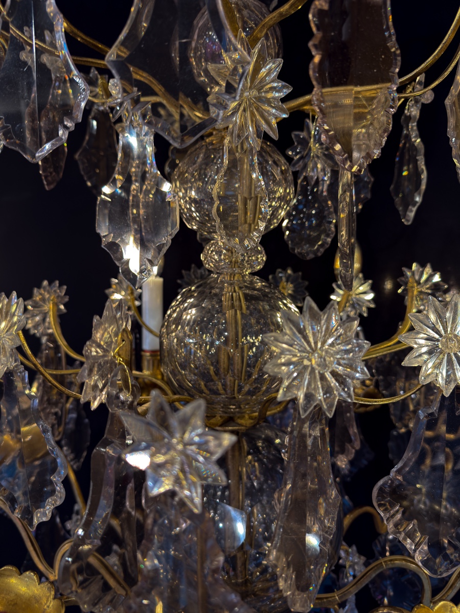 French Louis XVI Period Gilt-bronze And Cut-crystal Chandelier Circa 1770–1780-photo-4