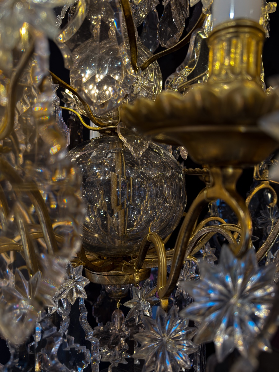 French Louis XVI Period Gilt-bronze And Cut-crystal Chandelier Circa 1770–1780-photo-1