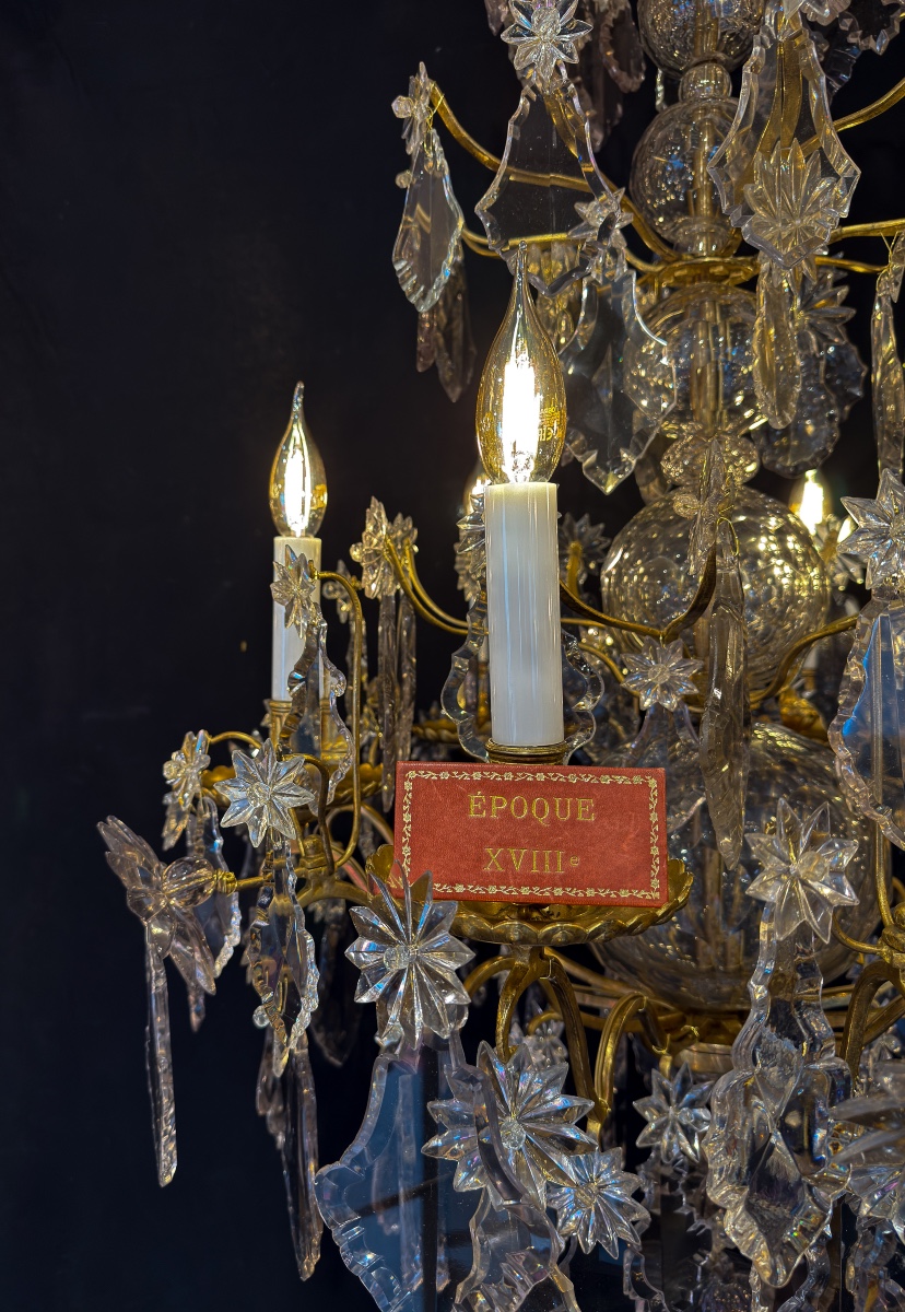 French Louis XVI Period Gilt-bronze And Cut-crystal Chandelier Circa 1770–1780-photo-2