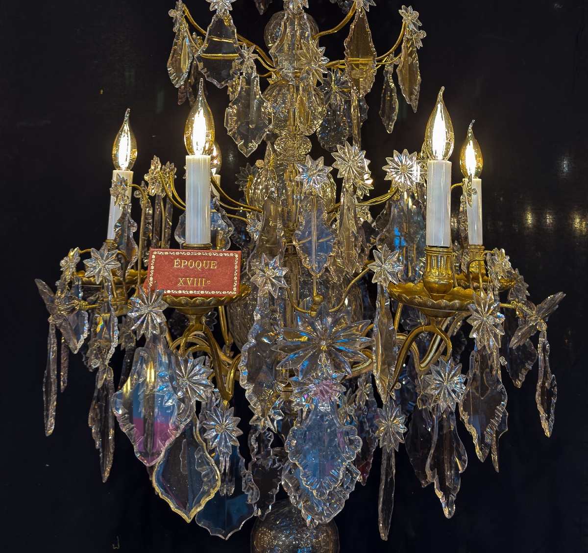 French Louis XVI Period Gilt-bronze And Cut-crystal Chandelier Circa 1770–1780-photo-3