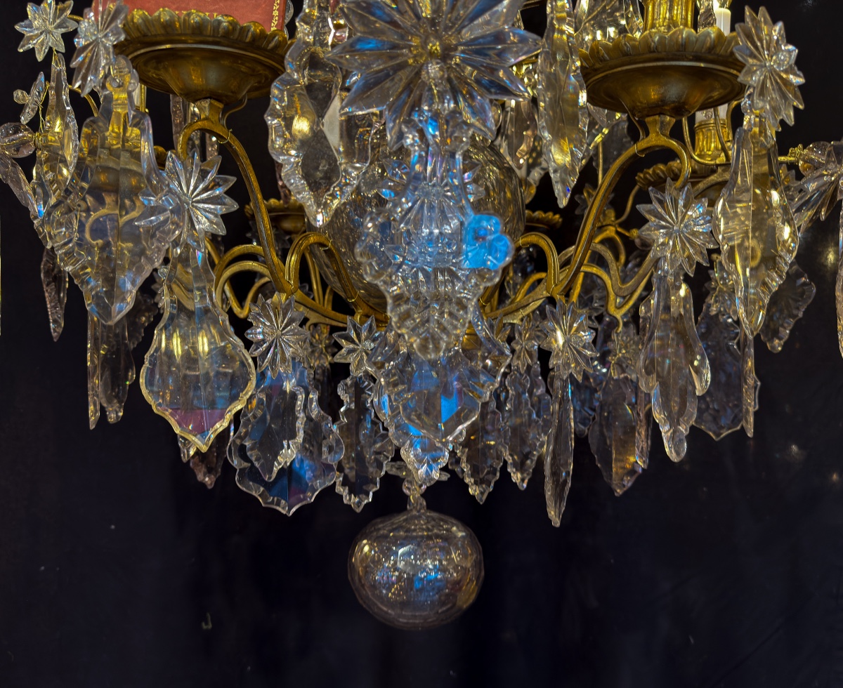 French Louis XVI Period Gilt-bronze And Cut-crystal Chandelier Circa 1770–1780-photo-5