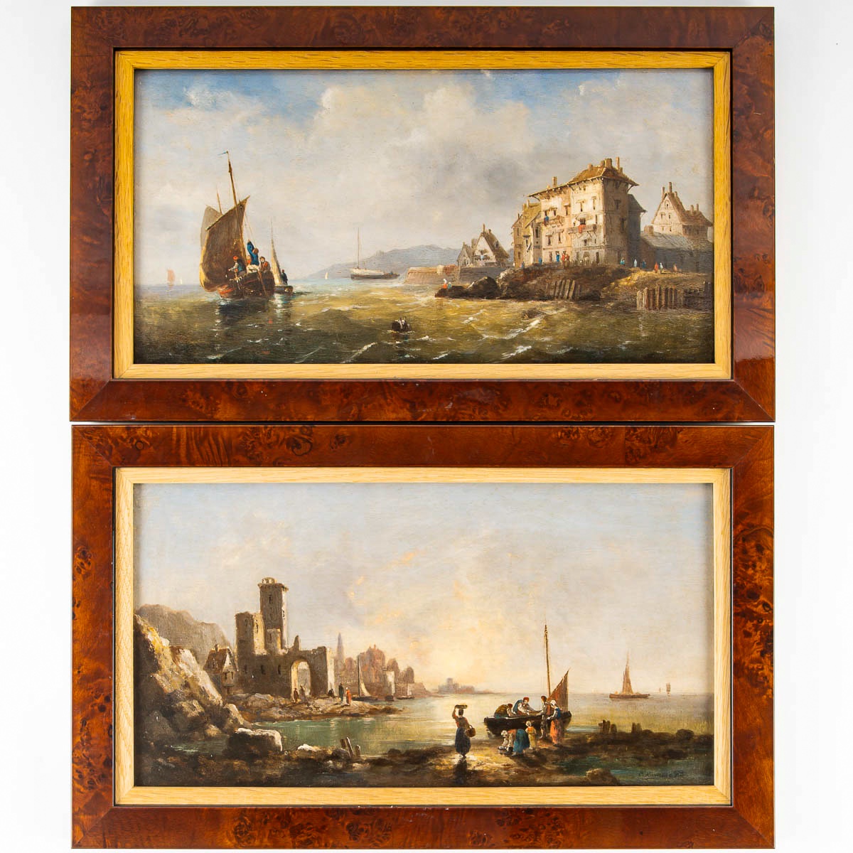 Charles-euphrasie Kuwasseg (1833-1904) Return Of The Fishermen And Landing Of The Fish