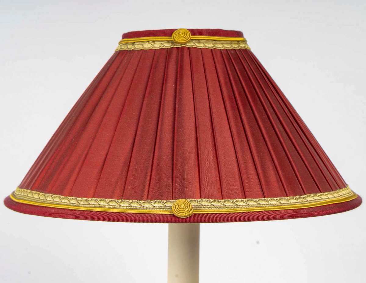 Paire de Flambeaux Aux Bustes de Femmes montée en lampes attribuée à Claude Galle vers 1810-photo-2