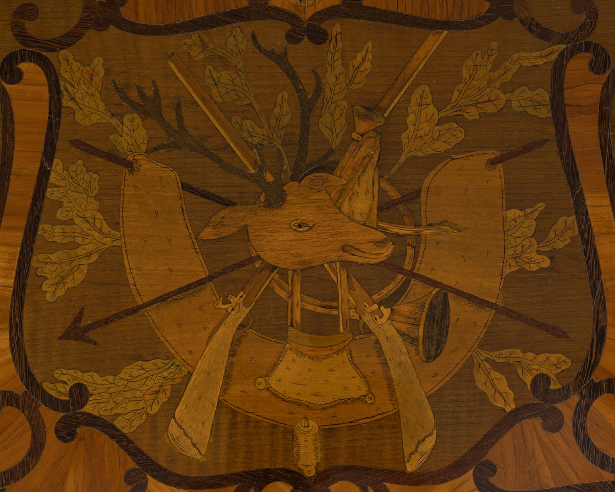 Table écritoire Transition Louis XV-louis XVI En Marqueterie De Chasse Par André-louis Gilbert-photo-5