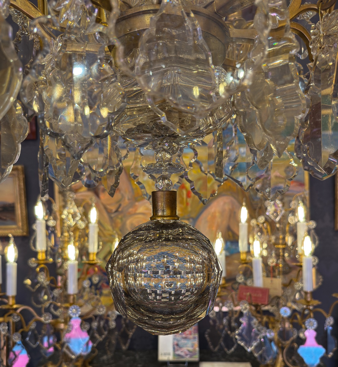 Important Louis XV Period Gilt-bronze And Cut-crystal Chandelier, C. 1760-photo-6