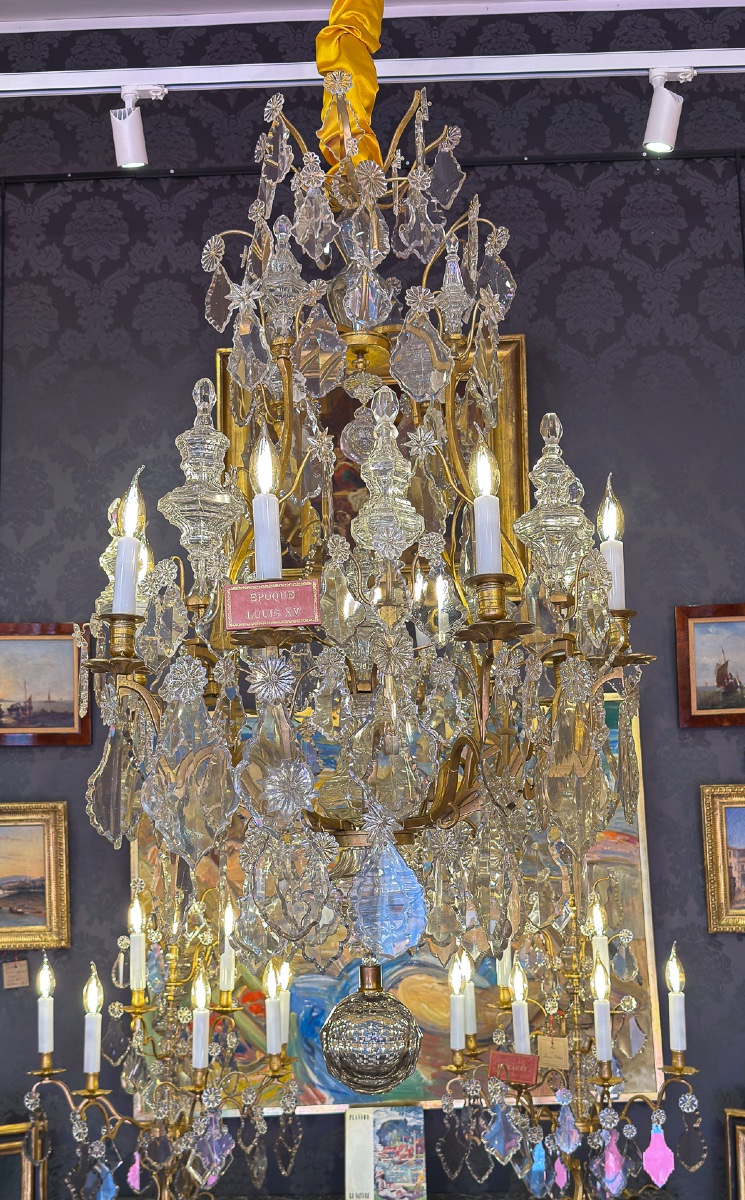 Important Louis XV Period Gilt-bronze And Cut-crystal Chandelier, C. 1760