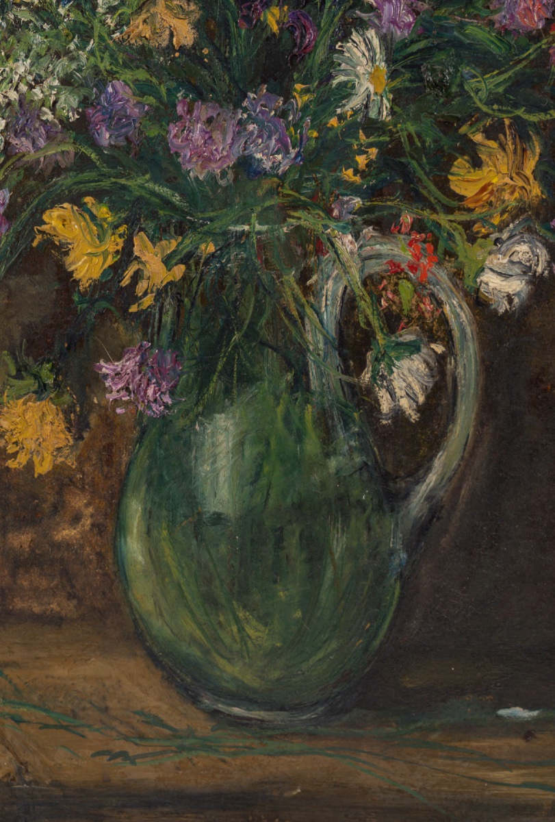 Serge Belloni (1925-2005) - Bouquet de Fleurs des Champs, huile sur toile vers 1970-photo-1