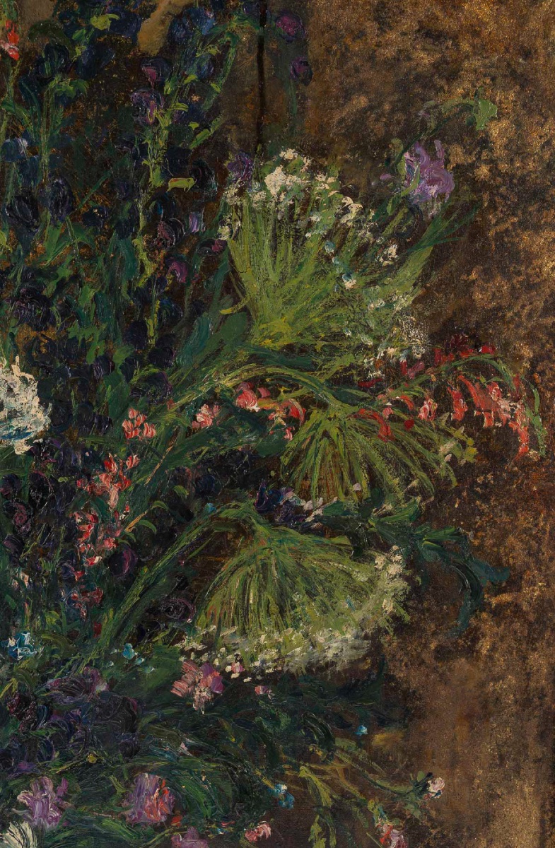 Serge Belloni (1925-2005) - Bouquet de Fleurs des Champs, huile sur toile vers 1970-photo-4