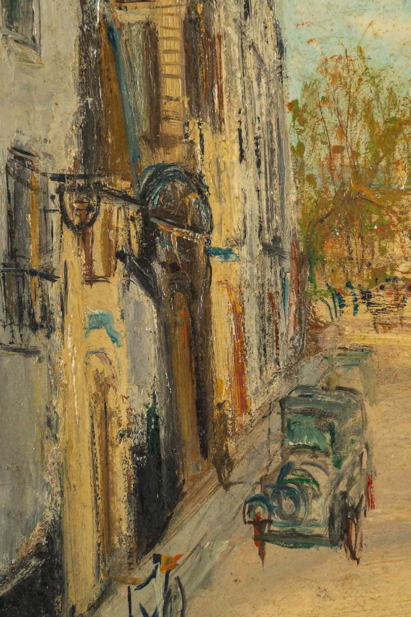 Serge Belloni (1925–2005) Paris View Of Notre-dame Oil On Panel, Circa 1960-photo-1