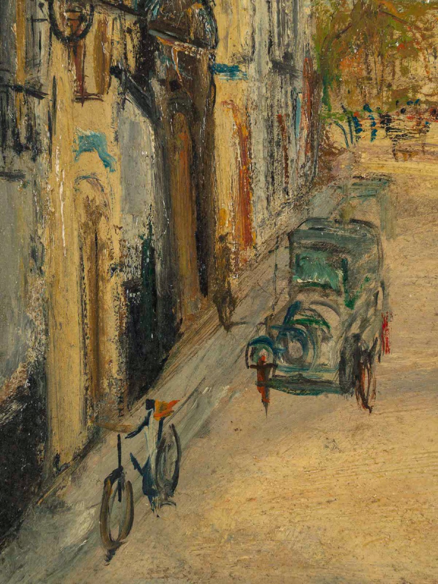 Serge Belloni (1925–2005) Paris View Of Notre-dame Oil On Panel, Circa 1960-photo-3