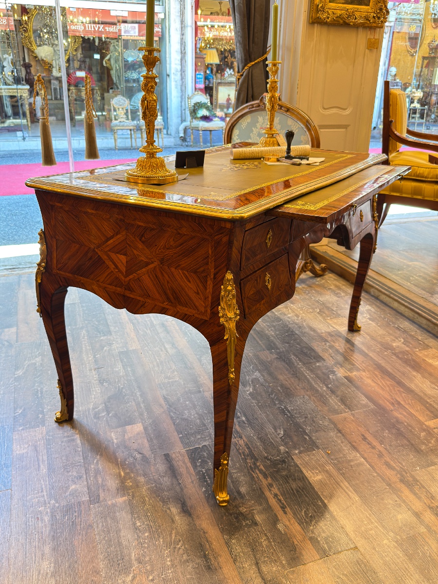 Italian Violetwood Partner’s Or Face To Face Flat Desk, Circa 1750-photo-2