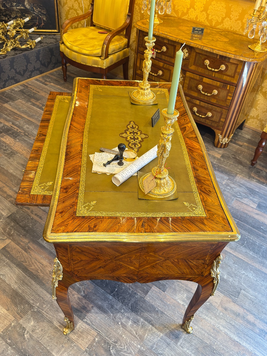 Italian Violetwood Partner’s Or Face To Face Flat Desk, Circa 1750-photo-3