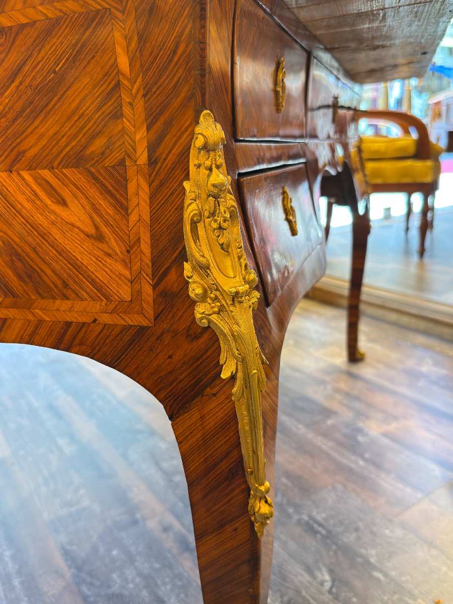 Italian Violetwood Partner’s Or Face To Face Flat Desk, Circa 1750-photo-4