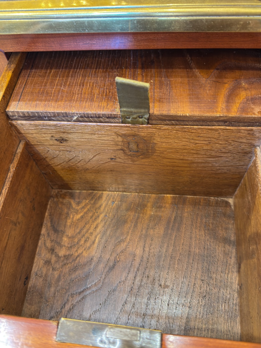 Flat Desk In Rosewood Marquetry, Louis XVI Period, French Craftsmanship-photo-5