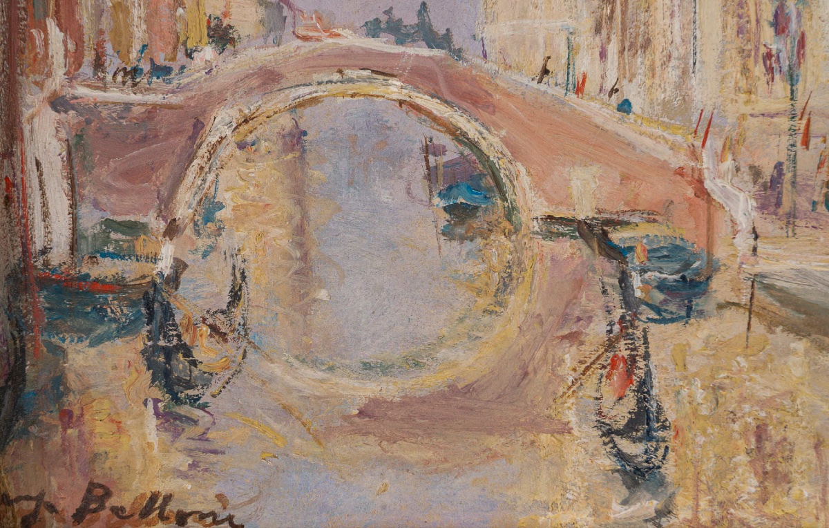 Serge Belloni (1925-2005) - Venice View Of The San Giovanni Hospital Oil On Canvas, Circa 1991-photo-2