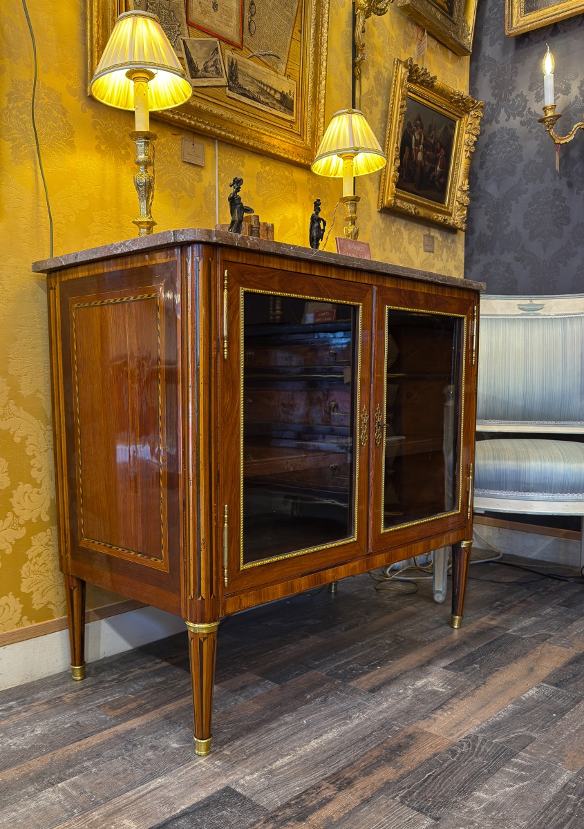 Bibliothèque basse d'époque Louis XVI, provenance Villa Monte-Cristo d'Alexandre Dumas fils-photo-2