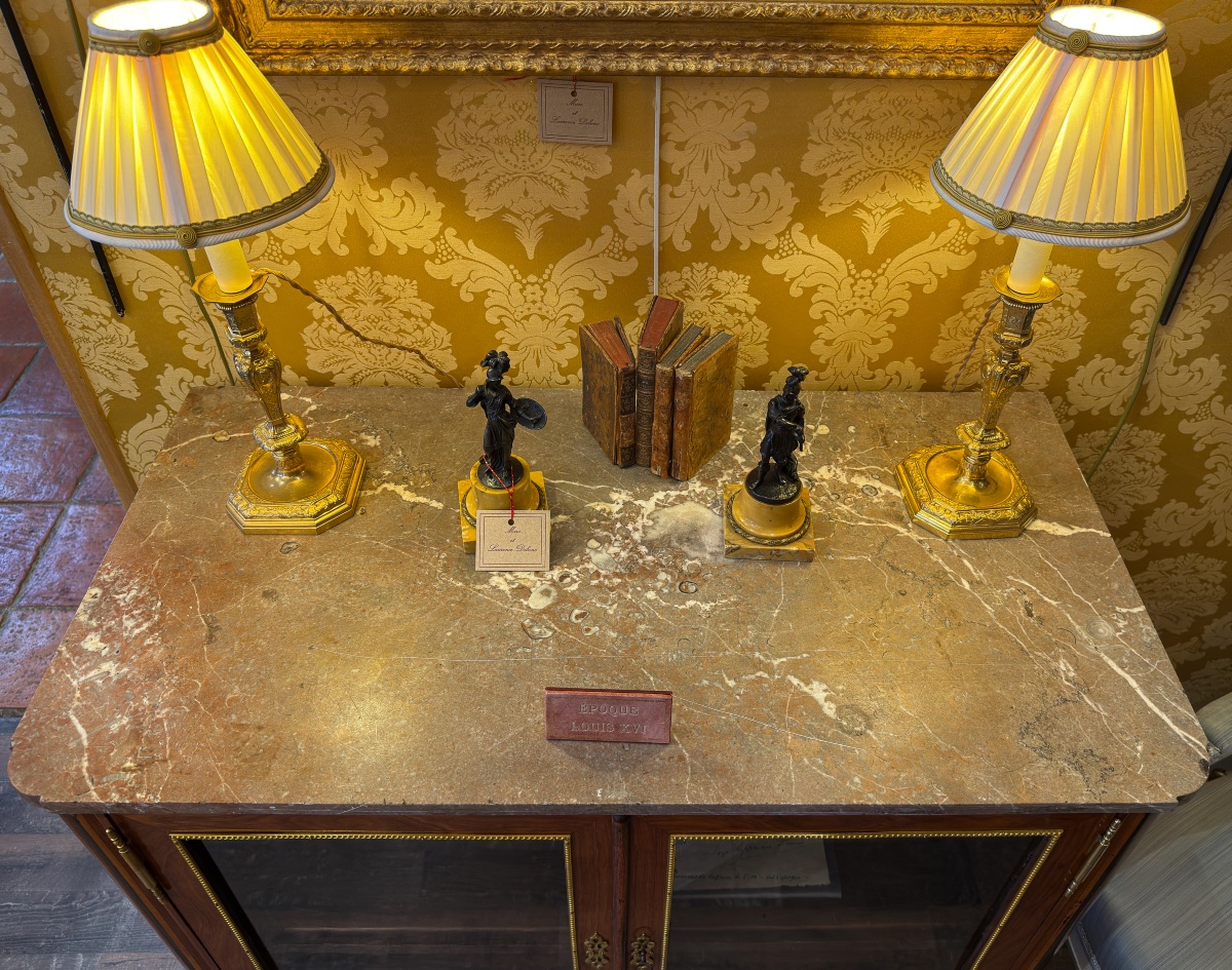Bibliothèque basse d'époque Louis XVI, provenance Villa Monte-Cristo d'Alexandre Dumas fils-photo-3