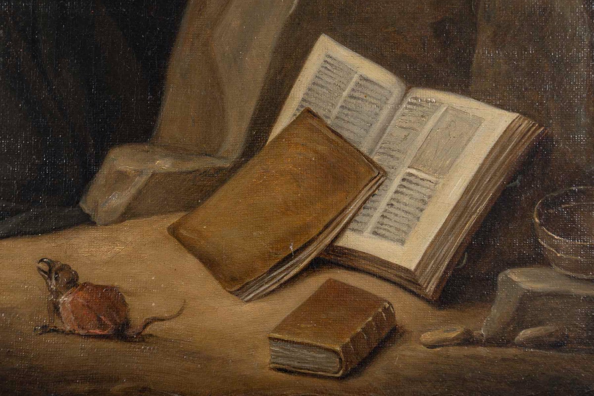 The Temptation Of Saint Anthony, After David Teniers The Younger, French School, 19th Century-photo-3