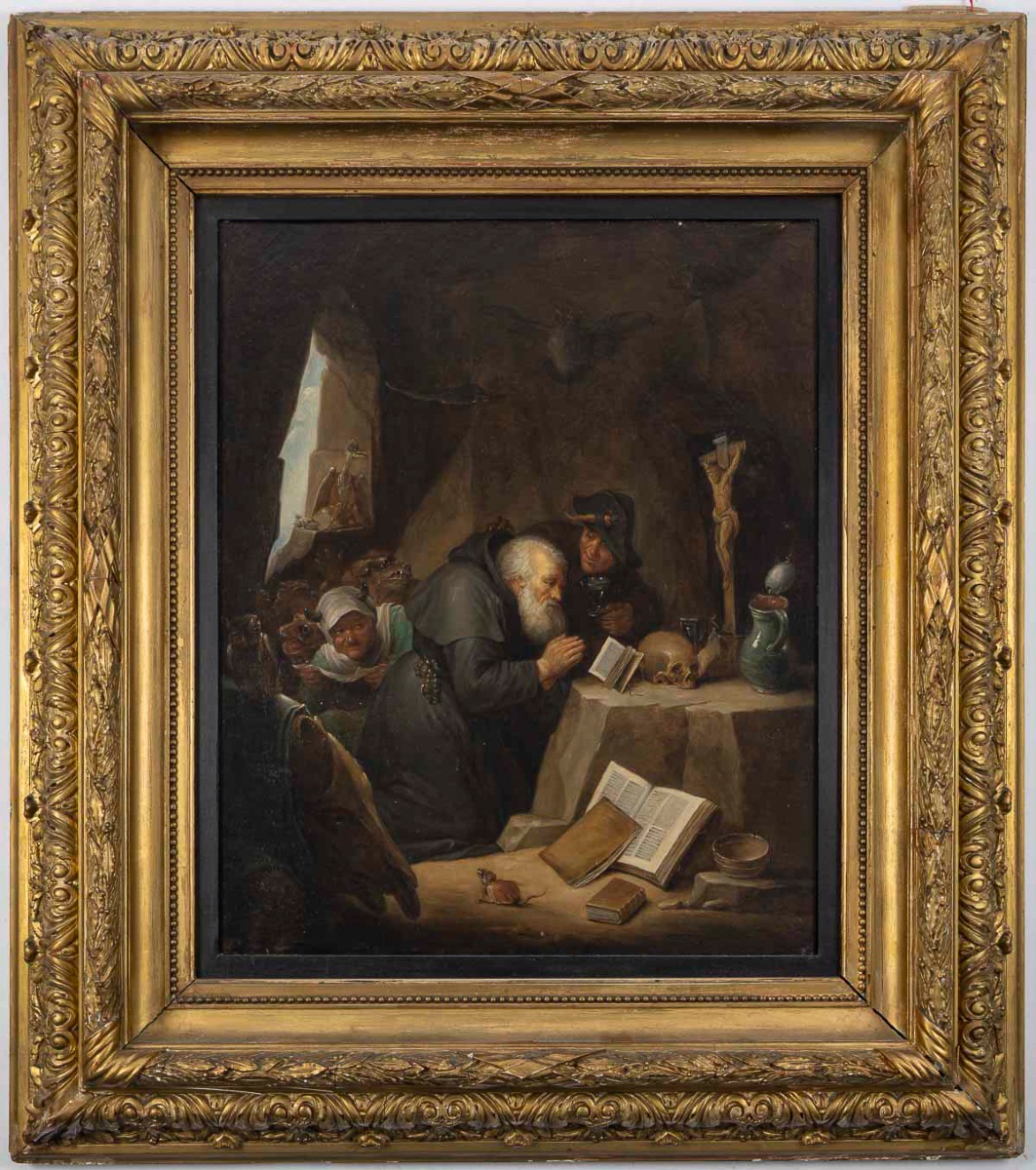 The Temptation Of Saint Anthony, After David Teniers The Younger, French School, 19th Century