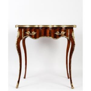 Napoleon III Period Rosewood And Kingwood Writing Table Circa 1850-1870