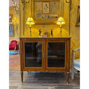 Louis XVI Period Low Bookcase, Provenance From The Villa Monte-cristo Of Alexandre Dumas Fils