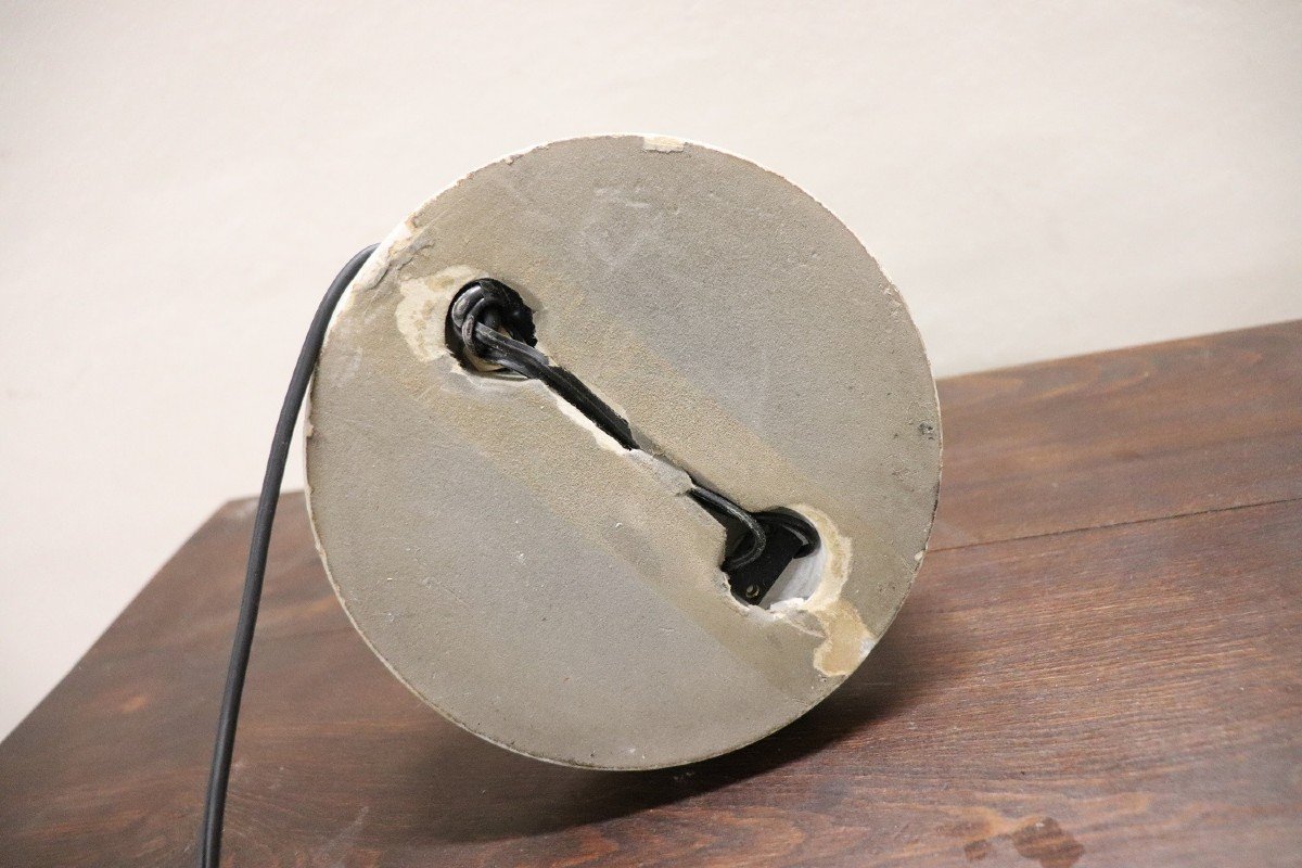 Acrylic Glass Brass And Marble Table Lamp Attributed To Stilux, 1960s-photo-7