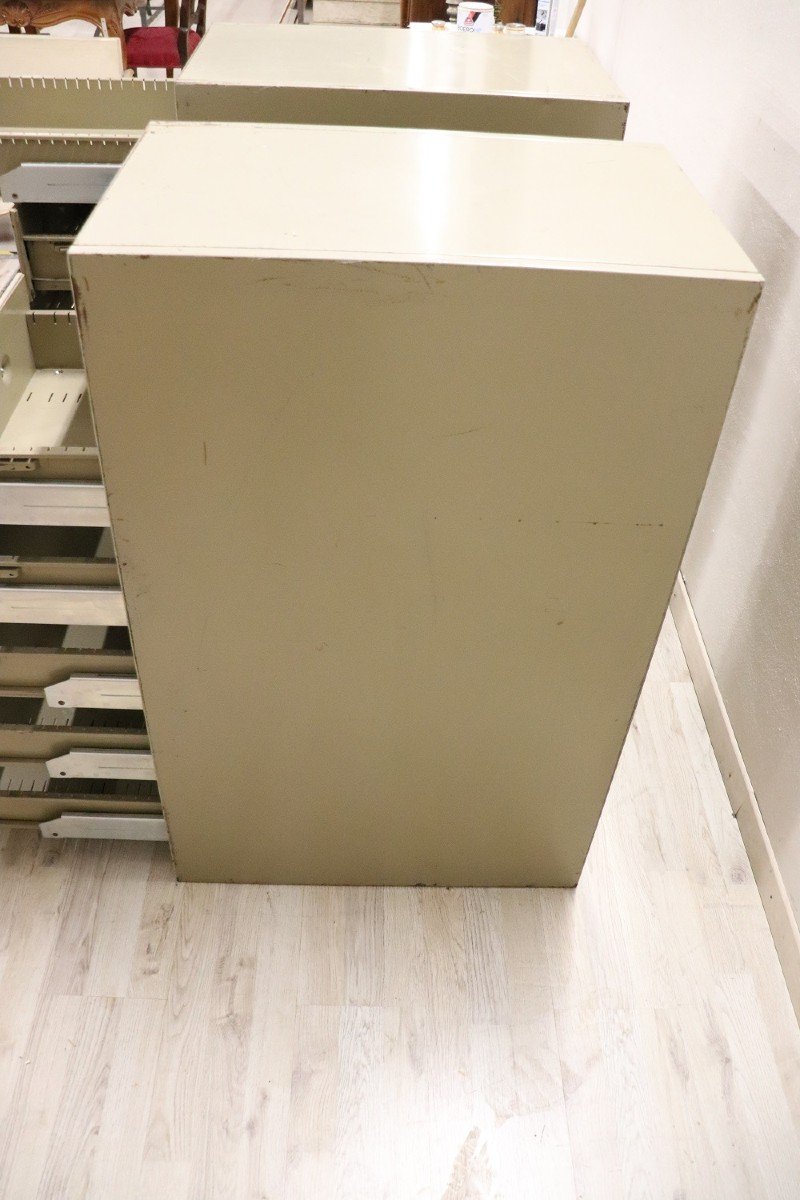 Industrial Metal Multi Drawers, 1970s, Set Of 2-photo-7
