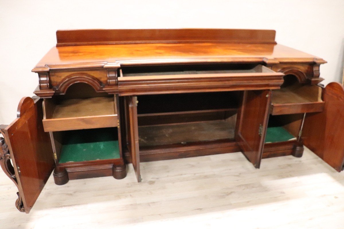 Carved Wood Sideboard-photo-2