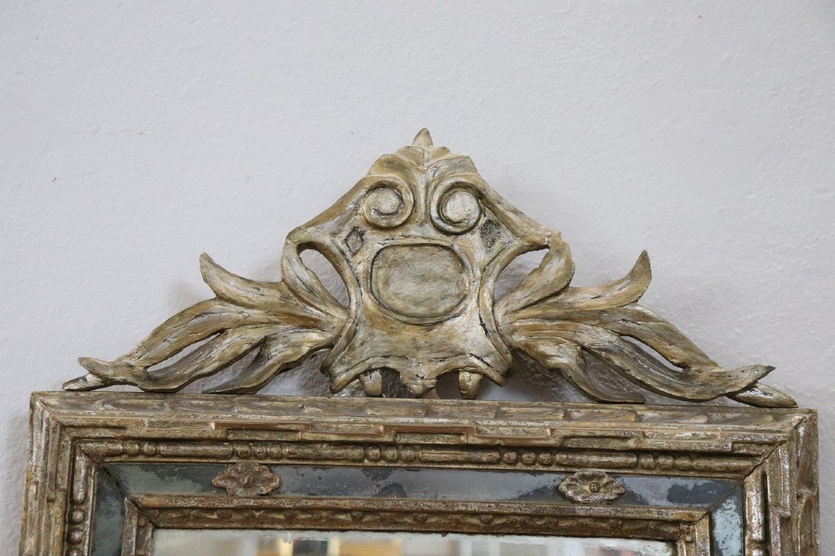 18th Century Carved Wood Wall Mirror-photo-2